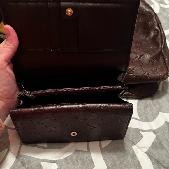 Gucci leather hobo bag and matching wallet - Picture 2 of 14